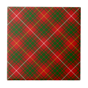 Carreau Bruce tartan rouge vert plaid