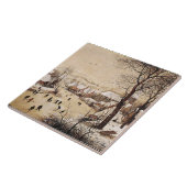 Carreau Bruegel l'Ancien - Paysage hivernal (Côté)