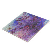 Carreau Brume de Libellule Violette (Côté)