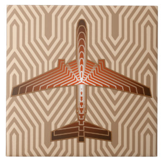 Carreau Brun d'avion, de bronze, d'or et de rouille d'art