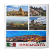 Carreau BSL007 BASILICATA, Mosaïque, Italie, (Devant)