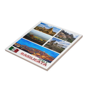 Carreau BSL007 BASILICATA, Mosaïque, Italie,