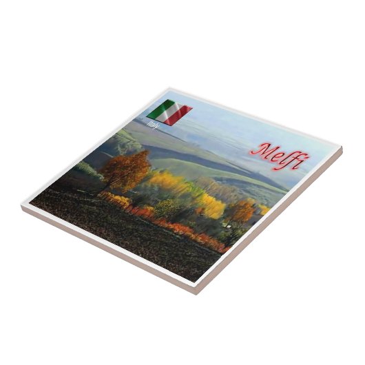 Carreau BSL012 MELFI, Basilicate, Italie, (Côté)