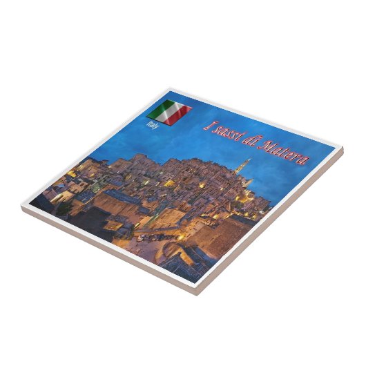 Carreau BSL017 MATERA, Les Sassi de Matera, (Côté)