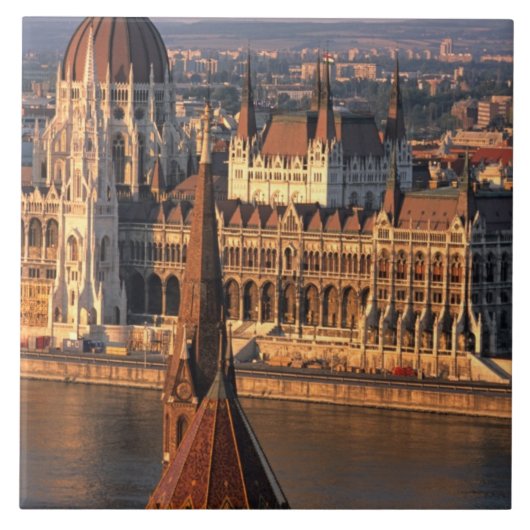 Carreau Budapest, Hongrie, Danube, Parlement (Devant)