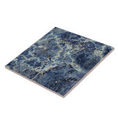 Carreau Bue Gris Marbre Noir & Veines Beige (Côté)