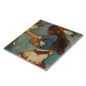 Carreau “Buffalo Dancer” Art occidental de Gerald Cassidy (Côté)