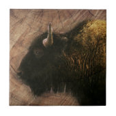 Carreau Buffalo de bison de bois (Devant)