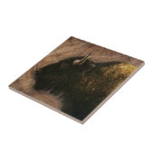 Carreau Buffalo de bison de bois (Côté)
