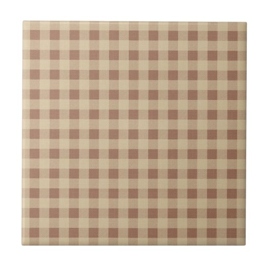 Carreau Buffle beige Tan Brown Plaid Pays Russe (Devant)