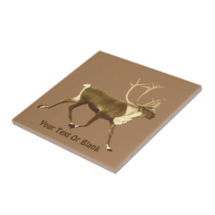 Carreau Bull Caribou - Sepia