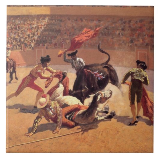 Carreau Bull Fighters in Mexico (par Frederic Remington) (Devant)