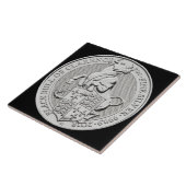 CARREAU BULL NOIRE DE PIÈCE DE MONNAIE DE CLARENCE (Côté)