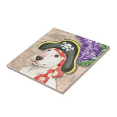 Carreau Bull Terrier Pirate (Côté)