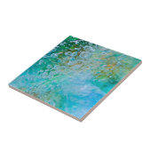 Carreau Bulle de la terre - abrégé sur vert bleu (Côté)