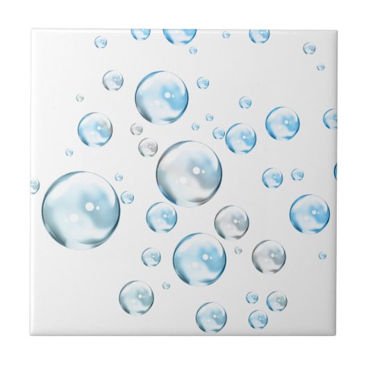 Carreau Bulles en blanc (Devant)