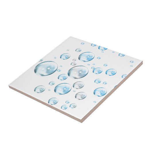 Carreau Bulles en blanc (Côté)