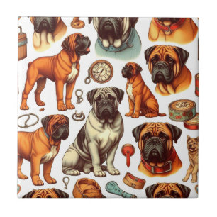 Carreau Bullmastiff rétro