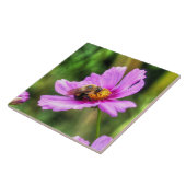 Carreau Bumble Bee on Pink Cosmos (Côté)