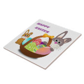 CARREAU BUNNY "HAPPY EASTER" (Côté)
