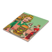 Carreau Burger Retro (Côté)