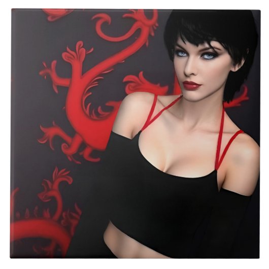 Carreau Burnt Out Souls ceramic tile (Devant)