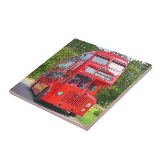 CARREAU BUS ROUGE BRITANNIQUE (Côté)