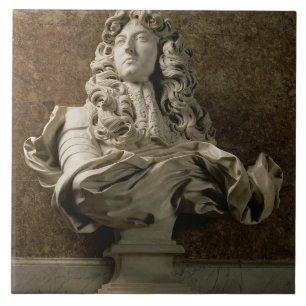 Carreau Buste de portrait de Louis XIV (1638-1715), 1665,