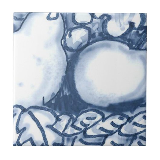 Carreau C4 - Tuile murale de panier de Delft - C4 (Devant)