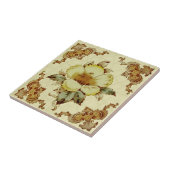 Carreau c.1890 Vidéo de transfert de la reproduction flora (Côté)