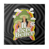 Carreau Ça devient mieux | Personnalisation de Good Vibes  (Devant)