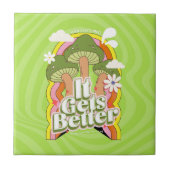 Carreau Ça devient mieux | Personnalisation de Good Vibes  (Devant)