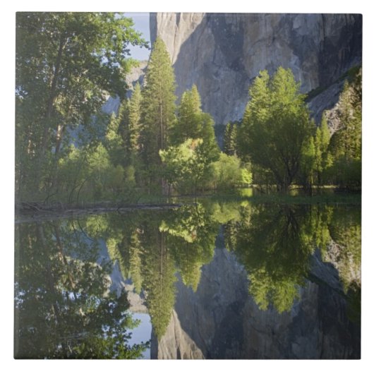 Carreau CA, Parc national de Yosemite, El Capitan reflété (Devant)