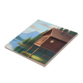 Carreau Cabine de vacances sur le lac (Côté)