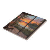 Carreau Cabine sur le lac Carrelage en céramique (Côté)