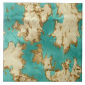 Carreau Cachet à crème Turquoise Occidentale (Devant)