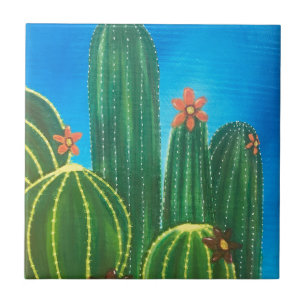 Carreau Cactus coloré