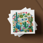 Carreau Cactus crescendo<br><div class="desc">Bienvenue à l'art de "Desert Blooms Cactus Crescendo", l'un des six motifs captivants de carreaux en céramique de notre collection chère. Chaque carrelage est une représentation artisanale de l'écosystème animé du désert, avec un ensemble luxuriant de cactus, de fleurs et de faune restitué dans un kaléidoscope de couleurs riches et...</div>