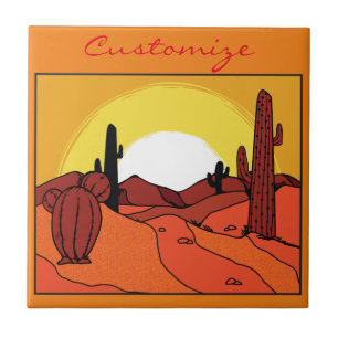 Carreau Cactus du désert Sunset Thunder_Cove