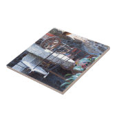 Carreau Cactus espagnol et vie morte (Côté)