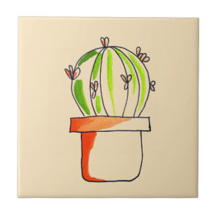 Carreau Cactus mexicain art du désert