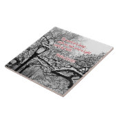 Carreau Cadeau chrétien fait sur commande de vers de bible (Côté)