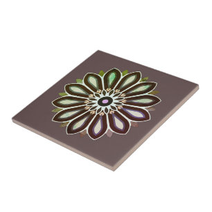 CARREAU CADEAU D'ART FLEURI COLORÉ FILLE MÈRE PATRONNE 202