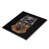 Carreau Cadeau De Casque De Chien De Berger Allemand Pour (Côté)