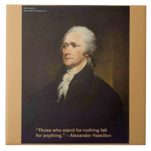 Carreau Cadeau de citation de Hamilton Tombe Pour N'import