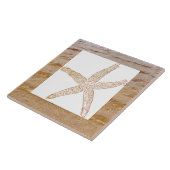 Carreau Cadeau de décoration intérieure de plage de sable (Côté)