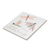 Carreau Cadeau de jour de libellule (Côté)