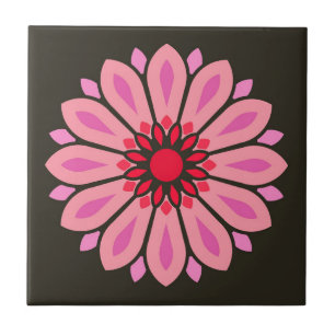 CARREAU CADEAU MODERNE DE FLEURS COLORÉ FILLE SOEUR MOM