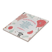 Carreau CADEAU - Poèmes grand-mère de petits-enfants - PER (Côté)