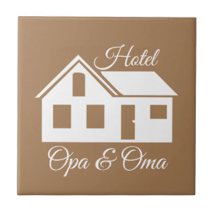 Carreau Cadeau tegel "Hotel Opa & Oma"